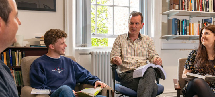 Professor Frank Shovlin with Irish Studies students, University of Liverpool, 2019.