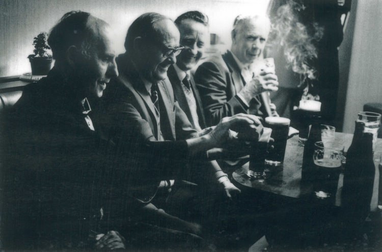 Sunday morning after Mass in the social club by the Sacred Heart Church, Quex Road, Kilburn, 9 September 1984.